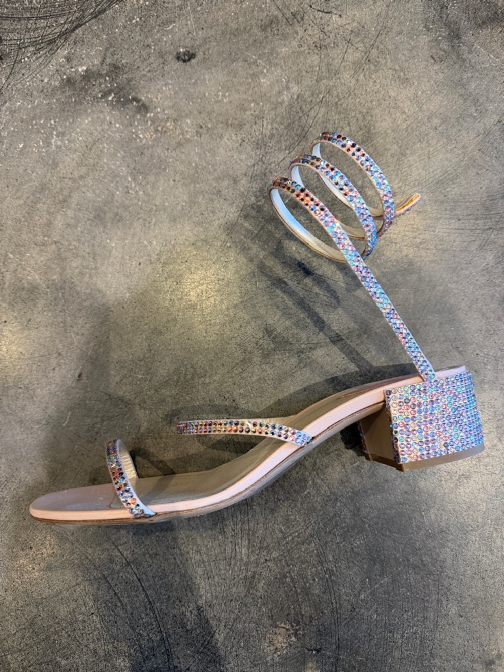 Rene Caovilla Swarovski crystal heels